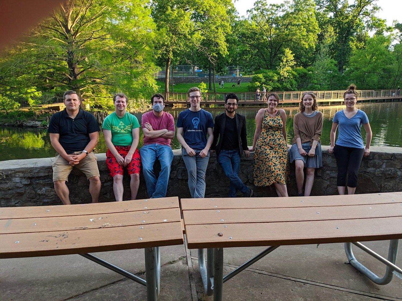 A picture of some of the folks in my Effective Altruism group. It has grown much since this picture was taken!